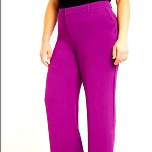 Eloquii straight leg purple pants new with tags